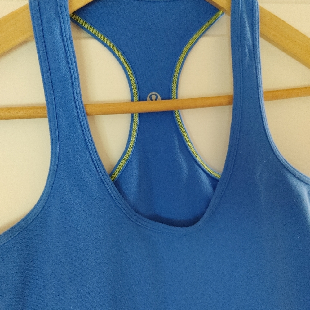 Lululemon Poolside Blue Racerback Tank Top ~ Size 6? - Picture 3 of 7